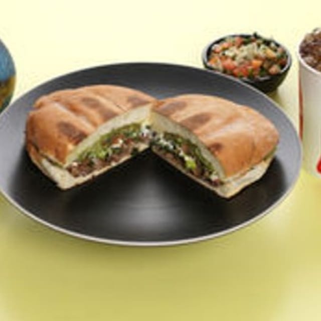 Torta with Small Drink.
