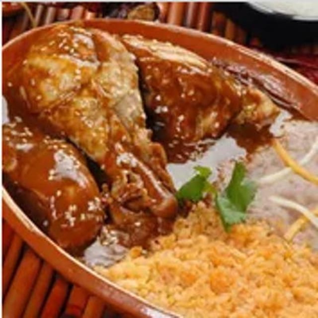 Chicken Mole Dinner Plate.
